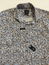 johnnie-O Jenner Top Shelf Button Up Shirt Lake Size L