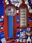 2024 4th of July PEZ Dispenser from PAMP  Suisse w/ 30g .9999 Silver Wafer Bars
