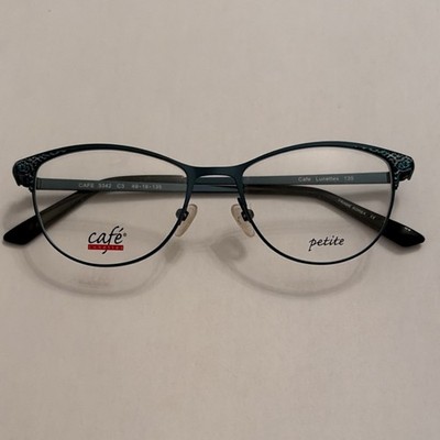 Cafe Lunettes Petite CAFE 3342 C3 Women s Blue Metal Full Rim Frames 49-16-135