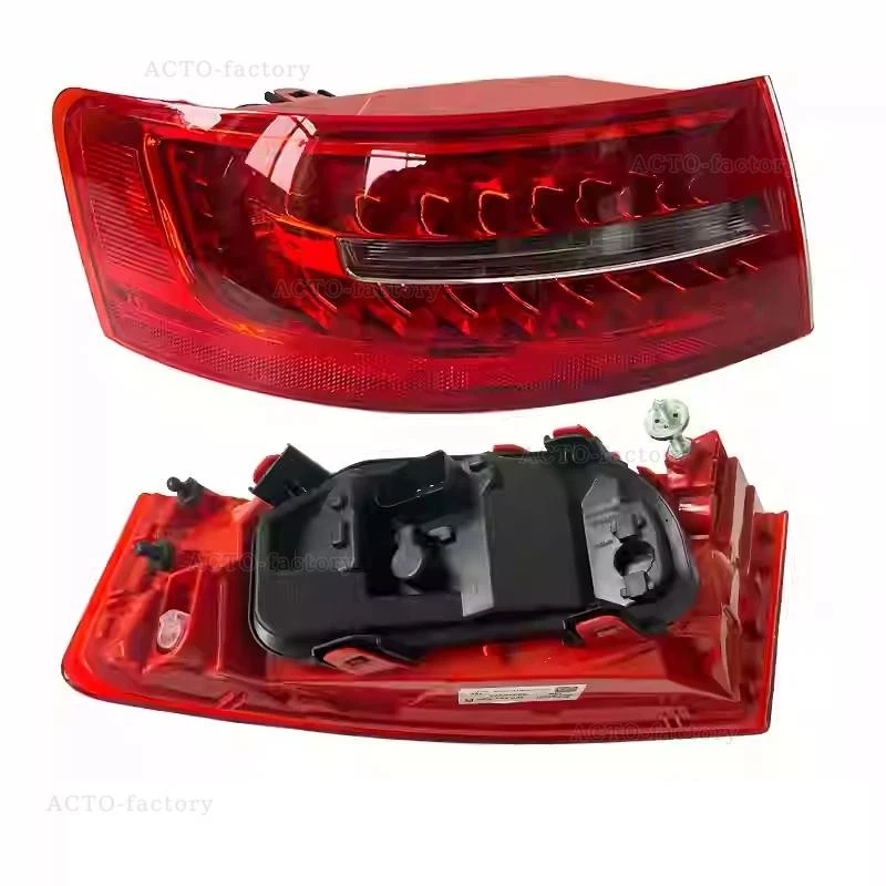 Pair LED Taillight Assembly Tail Light For Audi A6 C6 S6 RS6 Sedan 2009-2011 Foto 3 de 4