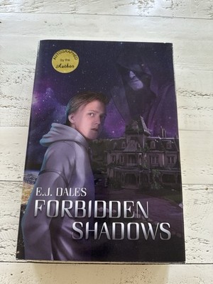Signed Forbidden Shadows E.J. Dales YA Sci-Fi Fantasy Book + 10 Character Bookma