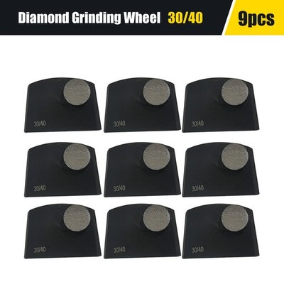 9 Pack Diamond Grinding disc Round Button Lavina Edco Floor Grinder Grit 30/40
