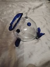 Vintage Bowl Glass Fish Vase/ Bowl/ Terrarium/ Dish - Big Mouth Bass