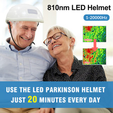 Red Light Therapy Helmet for Depression, Anxiety  PTSD Relief - 810nm Infrared
