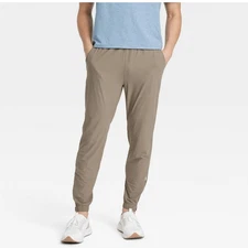 All In Motion Men's Running Jogger Pants Size Large Blue And Tan Set