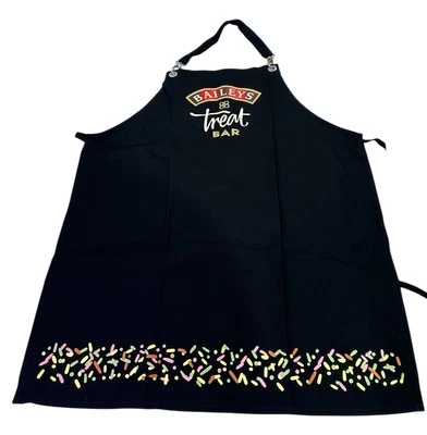 Baileys Koch Schürze Treat Bar 100% Baumwolle in Schwarz Kochen Kleidung Neu