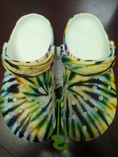 CROCS Classic Tie Dye Clog - MULTI COLOR Unisex M 6/W 8 Size NWT