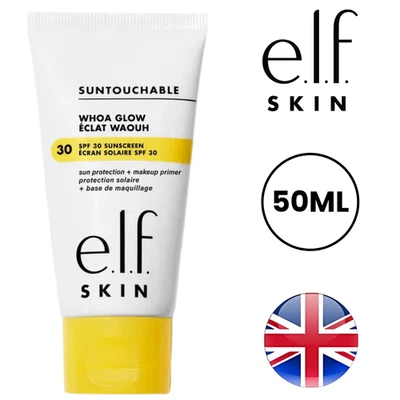 ELF e.l.f. Suntouchable Whoa Glow SPF 30 protezione solare e primer luce solare - 50 ml