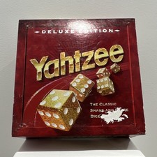 Milton Bradley Yahtzee Deluxe Edition Dice Game Set Tray Felt Insert Dice 1997