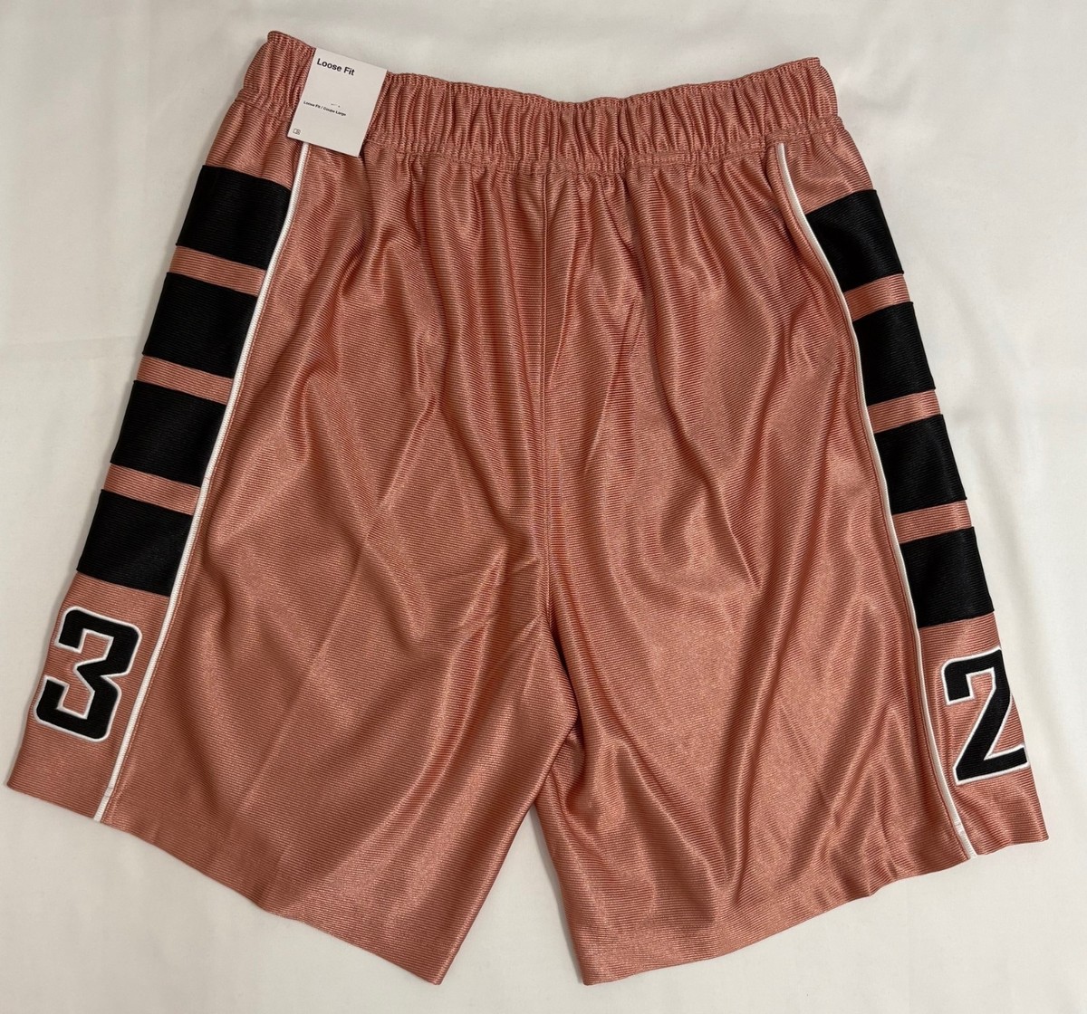 Nike Brooklyn Cat Scratch Rust Pink Shorts Sz Medium 9 in. Inseam