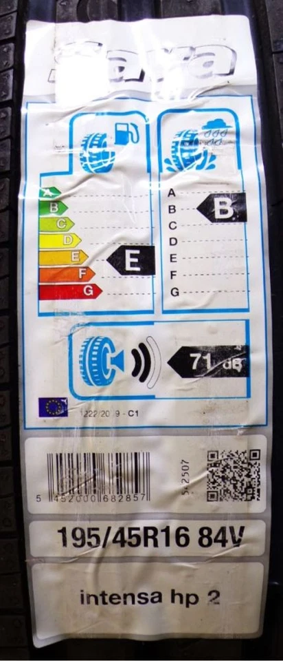 Sommerreifen 195/45 R16 84V / Satz (4 Stk.) Sava - Bild 2 von 4