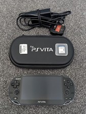 Sony PlayStation PS Vita 1000 OLED Console + SD2VITA + Hard Case + Grip Shell