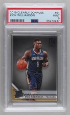 2019-20 Panini Clearly Donruss Rated Rookie Zion Williamson #51 PSA 9 MINT fj7
