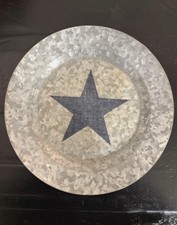 Pottery Barn galvanised side plate star design