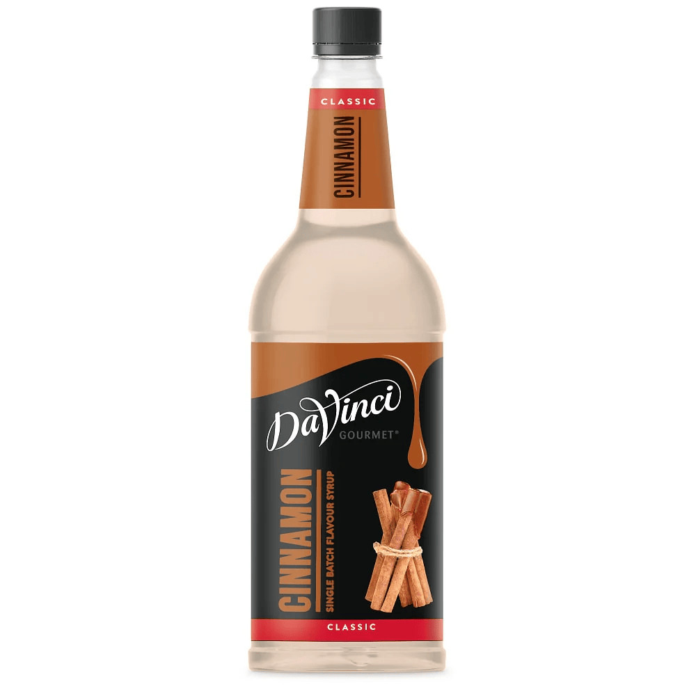 DaVinci Gourmet Cinnamon Flavoured Syrup 1L Coffee Smoothies Shakes Cocktail Bar