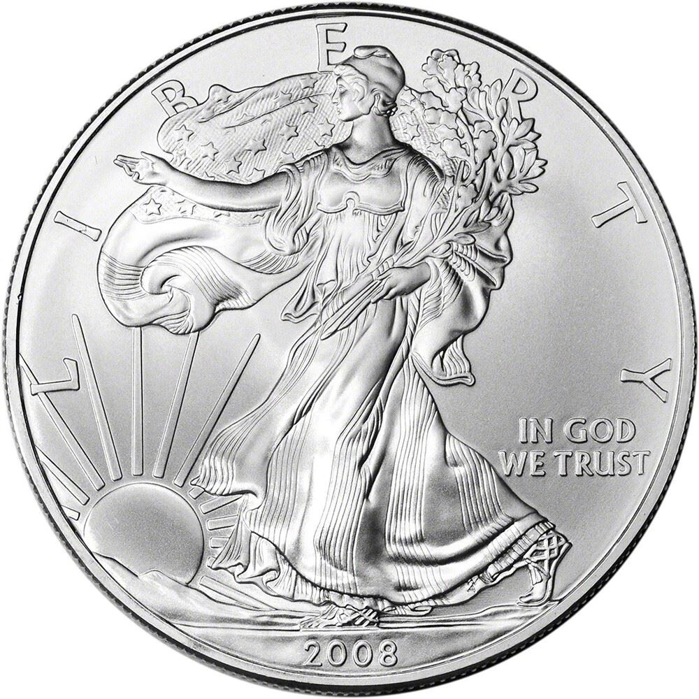 25+ American Eagle Silver Bullion Coins 2008 for sale | Updated