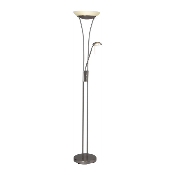 Brilliant Finn Led Deckenfluter Mit Lesearm Dimmbar Warmweiß-image