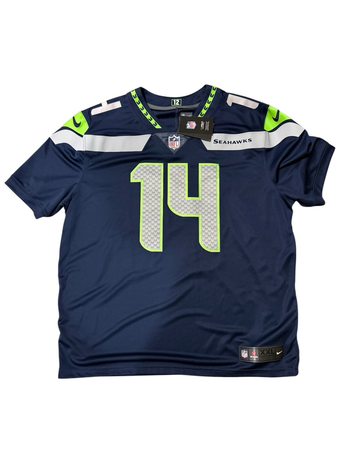 Nike Vapor Limited DK Metcalf Seattle Seahawks Blue NFL Jersey Men’s Size 2XL