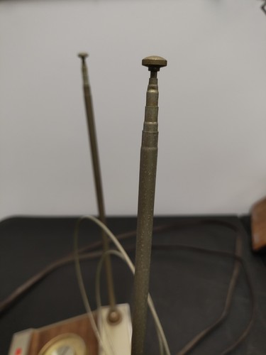 Vintage Mid Century RCA Rabbit Ears TV Antenna ROTATING - Picture 9 of 10