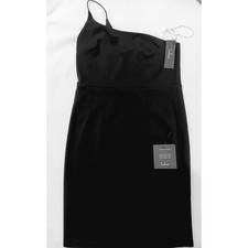 Lulus black one shoulder mini dress NWT small Date Night Formal Sexy