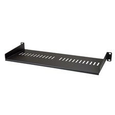StarTech CABSHELF1U7V 1U Vented Server Rack Cabinet Shelf - Black