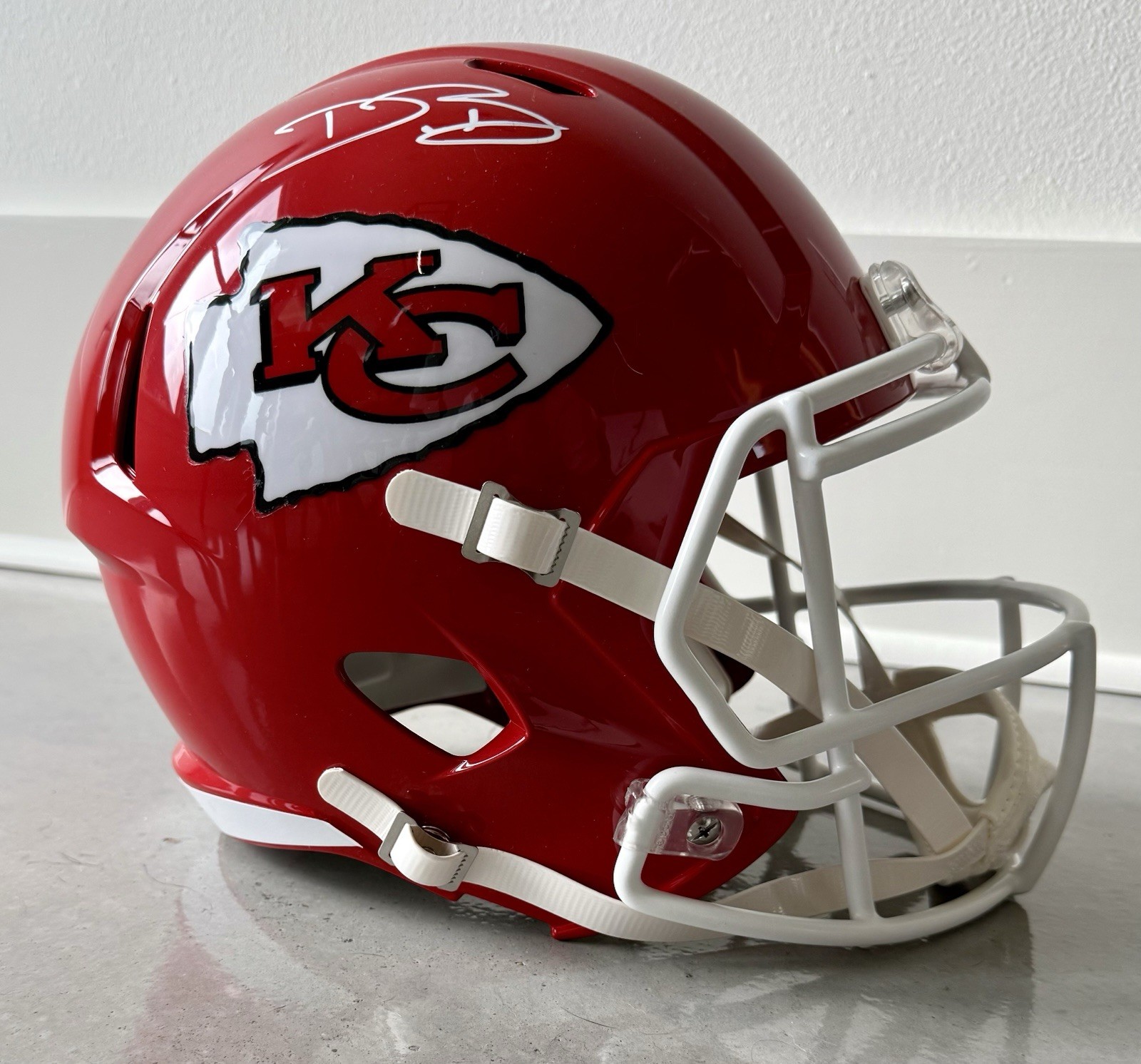 Carson Beck Autographed Signed Kansas City Chiefs NFL Helmet BECKETT COA 
