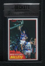 BAS 1981-82 Topps Mitch Kupchak #97 Seal of Authenticity Auto 3c7