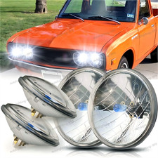 Fits Datsun 620 Pickup 1972 1973-1974 5-34 5.75 Inch Headlights Halogen 4pc