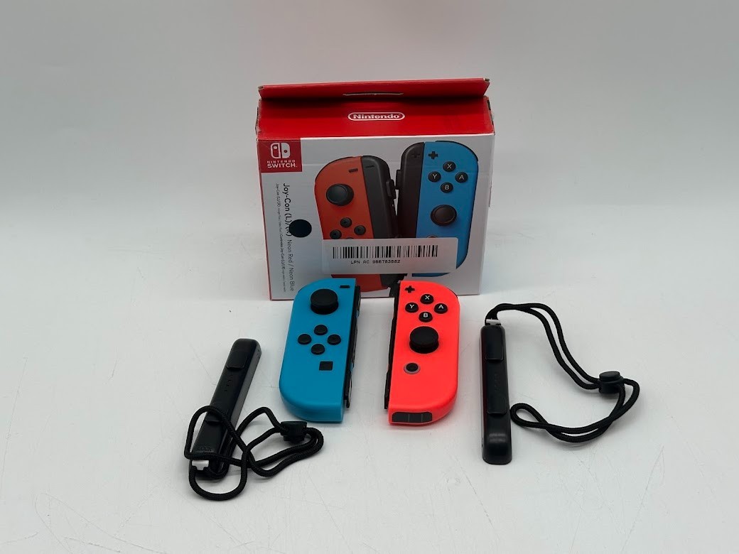 Nintendo Switch Joy-Con Pair Neon Red and Neon Blue 45496430566| eBay