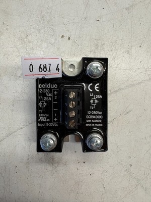 CELDUC Solid State Relay SCB942600 12-280Vac 25A