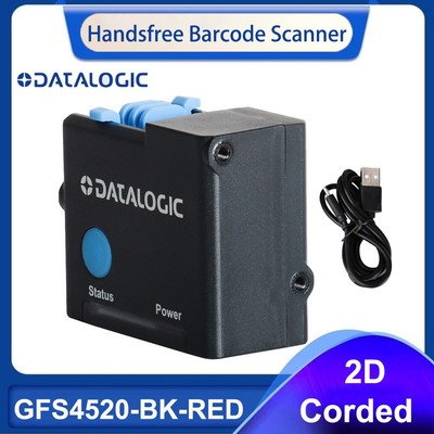 Datalogic Gryphon GFS4520-BK-RED Fixed Mount USB 2D Barcode Scanner with Cable