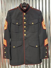 USMC US MARINE CORPS DRESS BLUES JACKET 41 R GUNNERY SERGEANT