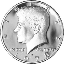 1978 S Kennedy Clad Half Dollar Uncirculated Proof Coin