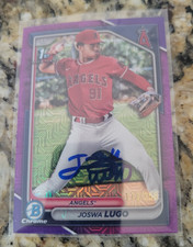 Joswa Lugo Signed 2024 1st Bowman Chrome Baseball Card #BCP-237 Angels /250 Mojo