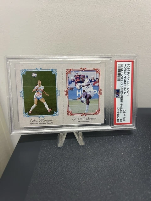 2024 Parkside NWSL VOL 2 Asisat Oshoala Alex Morgan Beachwood Brand PSA 10 Pop 1