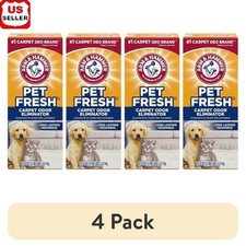 Pet Fresh Carpet Odor Eliminator 4 Pack Baking Soda Fresh Scent 42.6oz For Pets