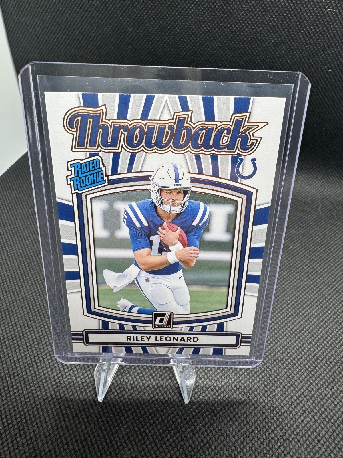 2025 Panini Donruss Riley Leonard #33 Throwback Rated Rookie Colts RC