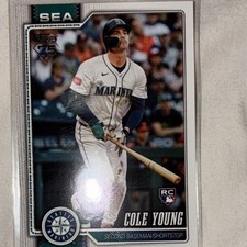 Topps 2026 Series 1 Cole Young Rookie #T91-98 1991 Insert Mariners MLB Card