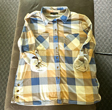 Robert Louis Women s Plaid Button-Up Shirt L ...