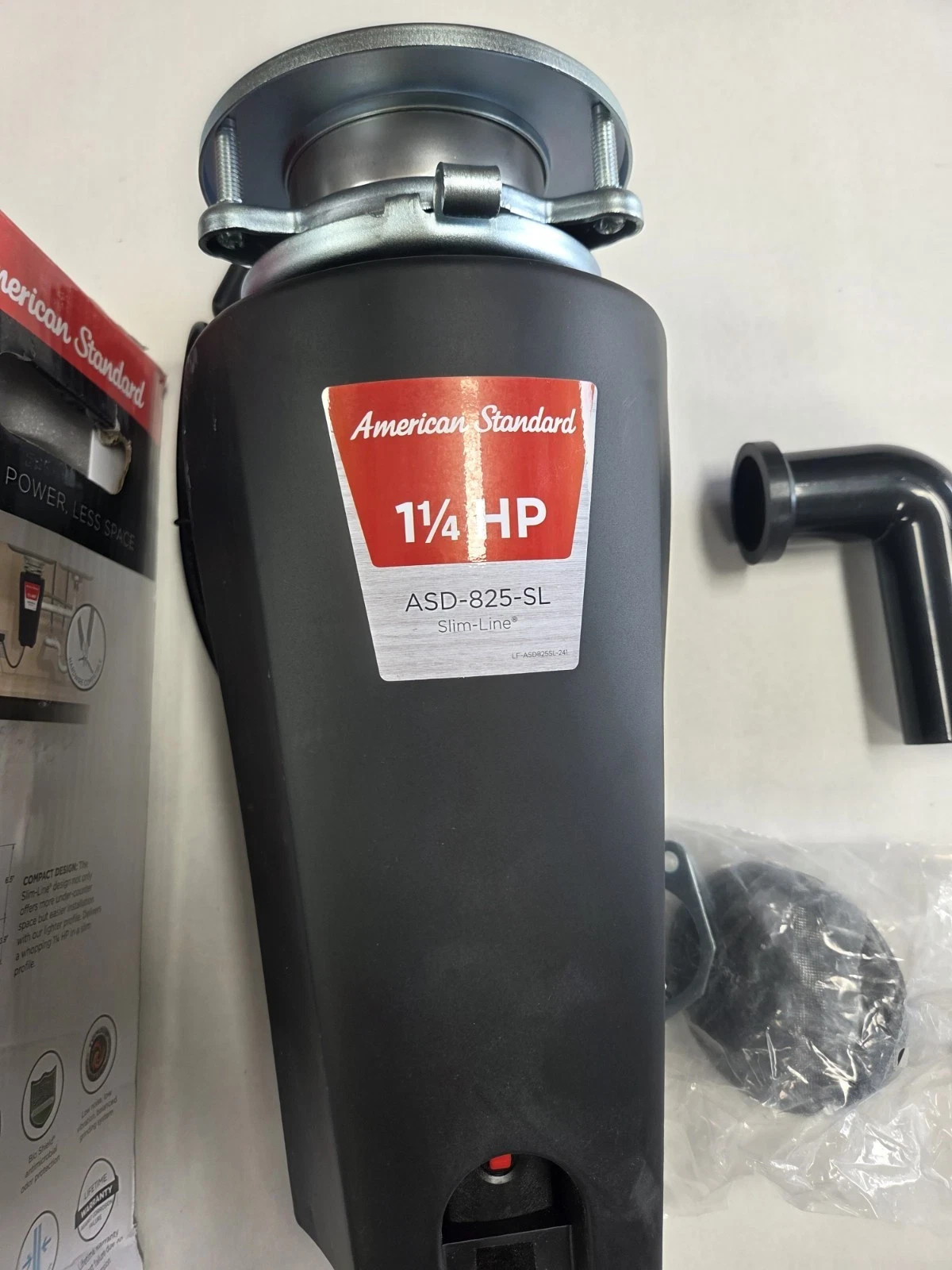 American Standard Slim Line 1.25HP Food Waste Disposer ASD-825-SL (Black)