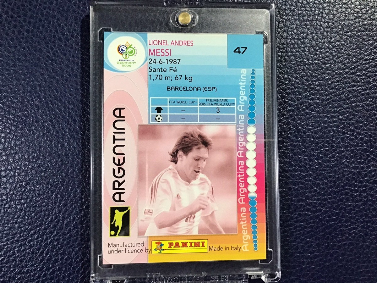 LIONEL MESS2006 Panini World Cup Soccer Germany RC ROOKIE #47