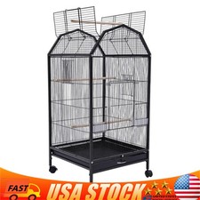 Bird Cage Large Play Top Parrot Finch Cage Macaw Cockatoo Pet Supply with Stand