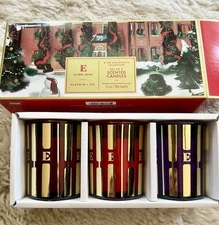 ELTON JOHN BY SLATKIN & CO THE WOODSIDE COLLECTION SET OF 3  SCENTED CANDLE