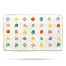 Floral Bath Mat, Bathroom Rug Non-Slip Soft Shower Rug Microfiber Cute Bath Rug