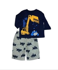 Carter's Boy's Diggin' It Construction Polyester Pajama Set, Size 6 Months