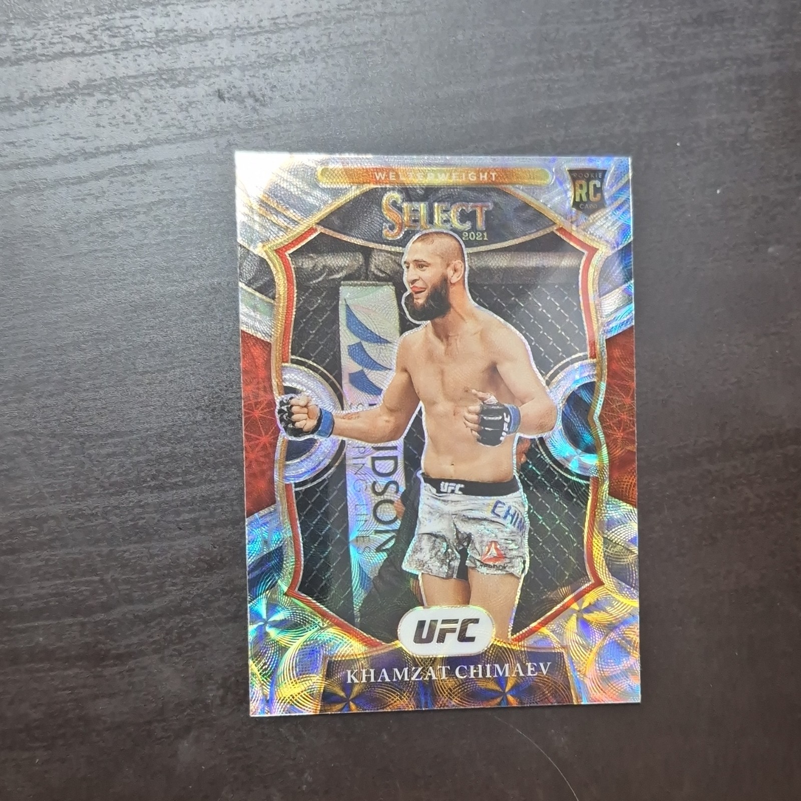 Panini 2021 Select UFC Khamzat Chimaev Rookie Scope Prizm #57 MMA SSP Card