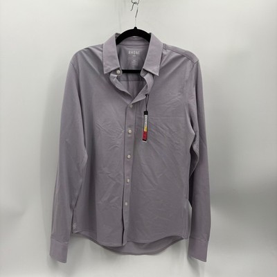 Rhone Commuter Shirt Mens Small Slim Fit Lavender Purple Italian Fabric NWT