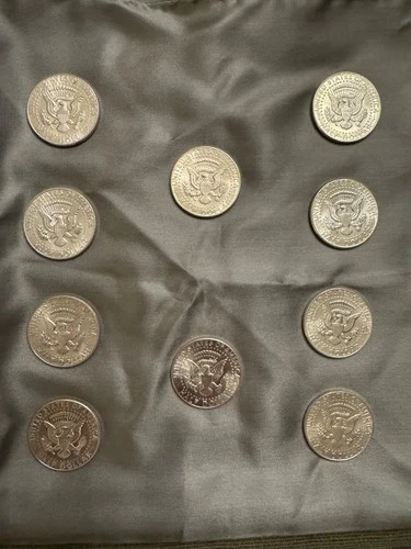 1964 kennedy half dollar 10 coins lot 4