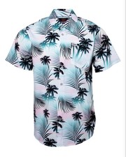 Dixxon South Beach Party Bambo short Sleeve Button Up Men's 2XL Shirt XXL