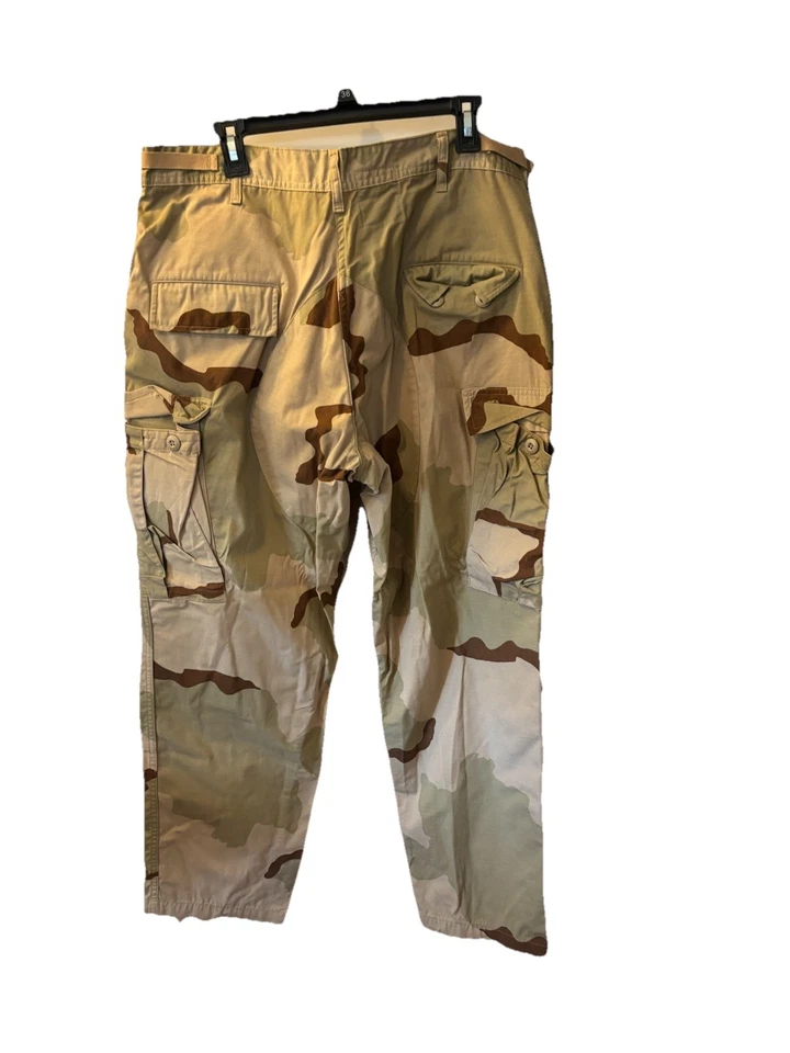 NWT US Army Military Camo Pants Trousers Buzz Off Insect Shield BDU Large Short - Image 2 of 4